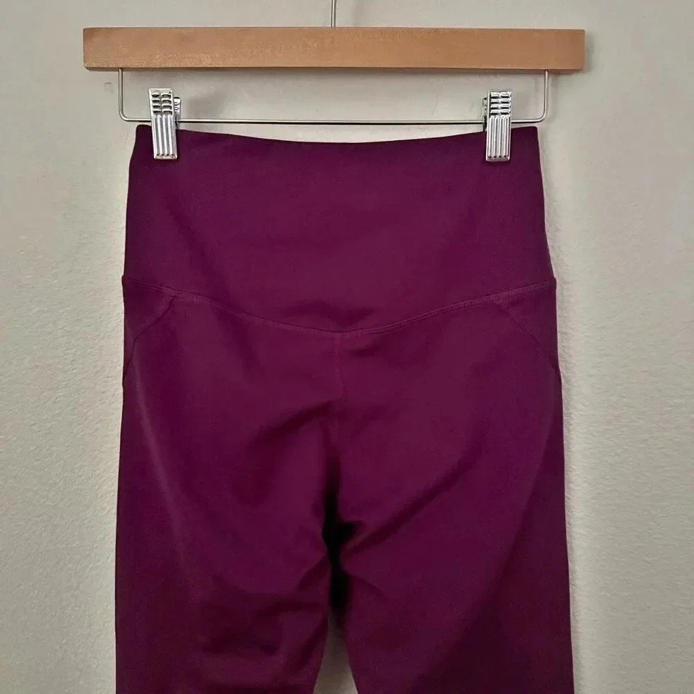 GIRLFRIEND COLLECTIVE | Plum Purple Compressive High Rise Leggings | Size Small - Picture 5 of 8
